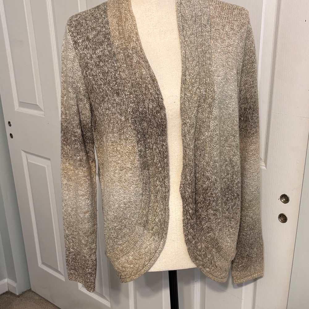 Sweater cardigan Tan and Brown
